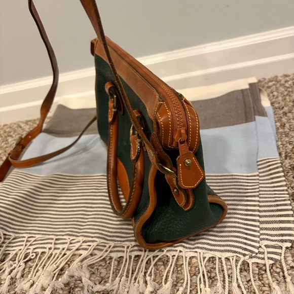 Dooney & Bourke Dark Green Pebbled Leather Bag, Pure Quality, Very Good Cond - Picture 7 of 14